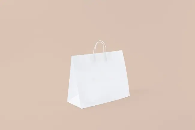 BOLSA 41X32X16 C- MANIJA TORNEADA - DOBLE BLANCO