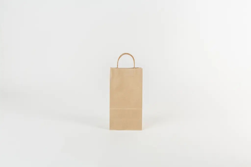 BOLSA 18X33X12 C- MANIJA TORNEADA MARRÓN