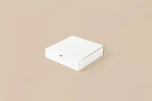 CAJA CUADRADA 25X25X6 - BLANCA