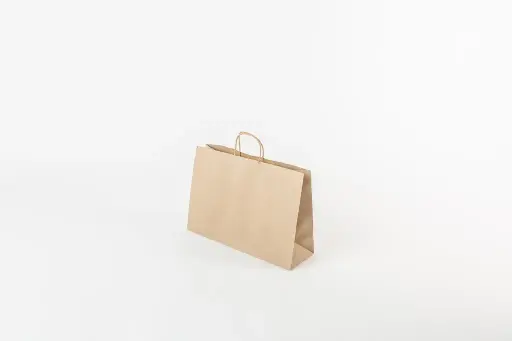 BOLSA 42X32X13 C- MANIJA TORNEADA MARRÓN