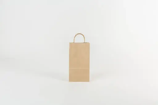BOLSA 18X33X12 C- MANIJA TORNEADA MARRÓN