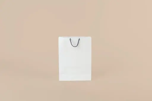 BOLSA 30X40X12 CON CORDÓN - BLANCA