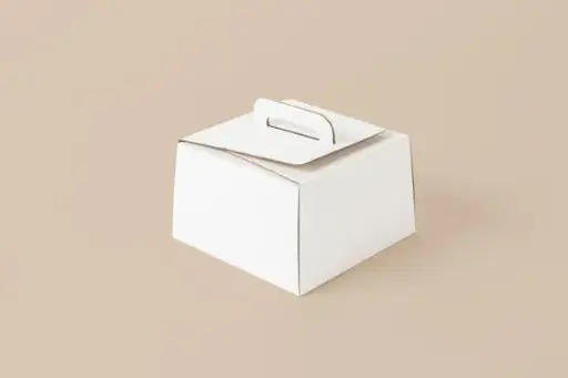 CAJA P/ TORTA 25X25X15 - BLANCA